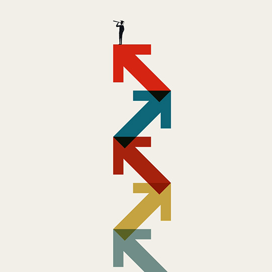 a graphic of arrows
